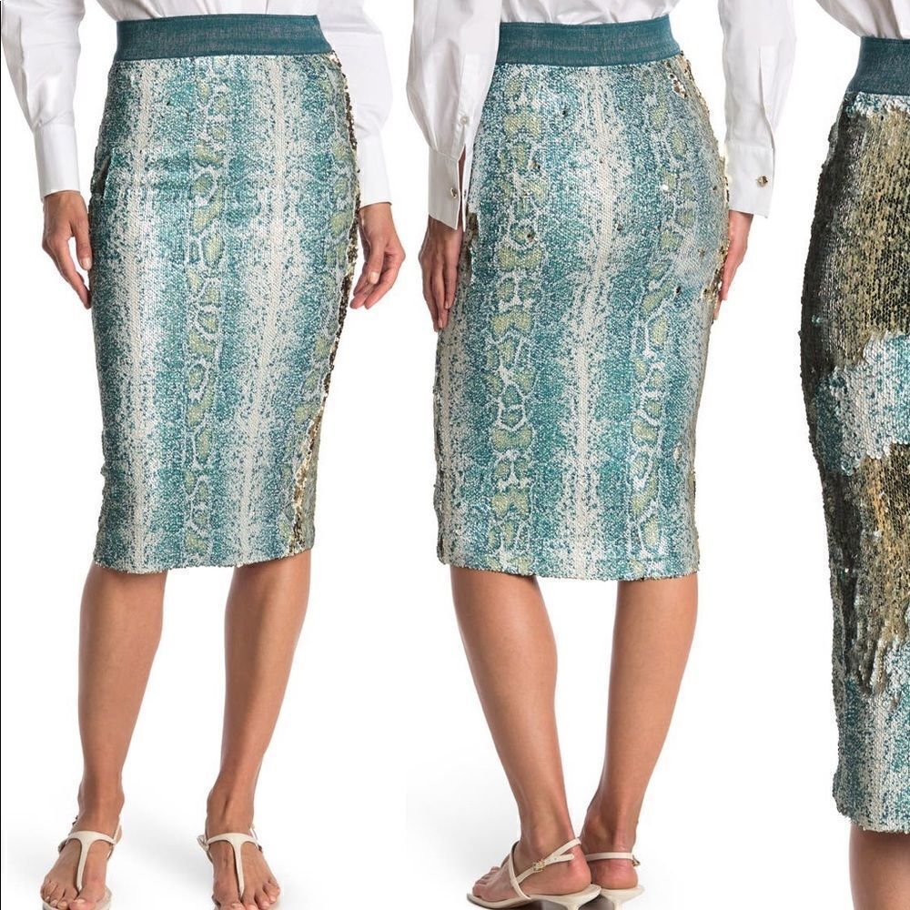 Le superbe  Women’s festive pencil skirt size Small and Medium, NWT